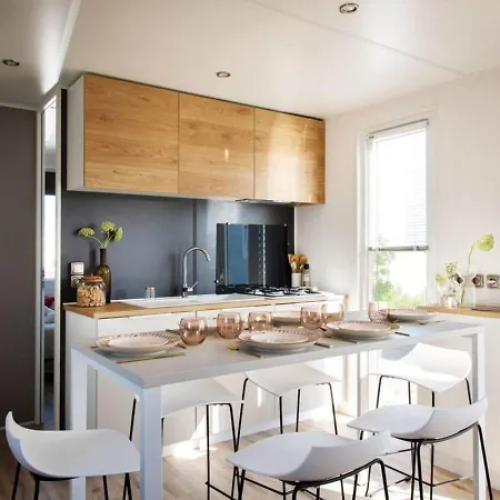 캠프장 En Ou Mobil-home Chez Camp'in Pirellu *